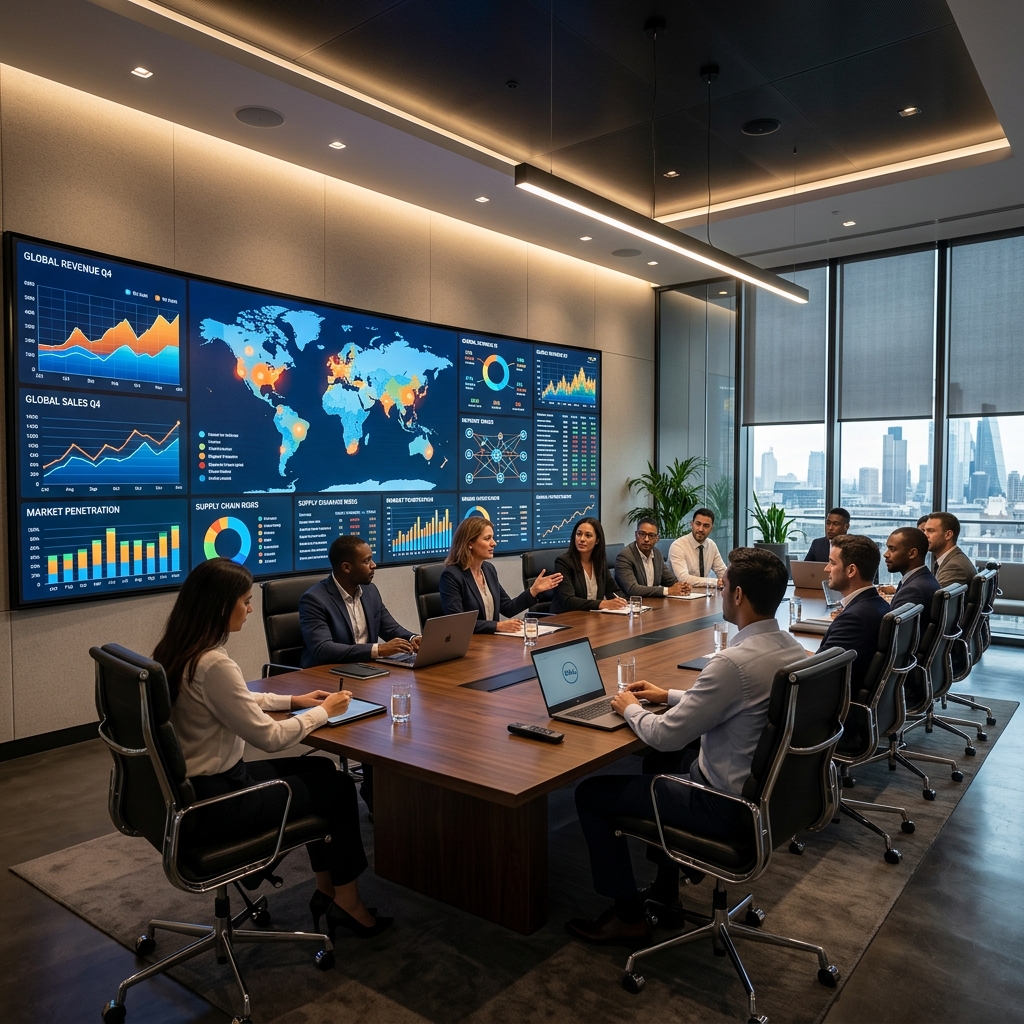 Ultra-HD COB Boardroom Display Render